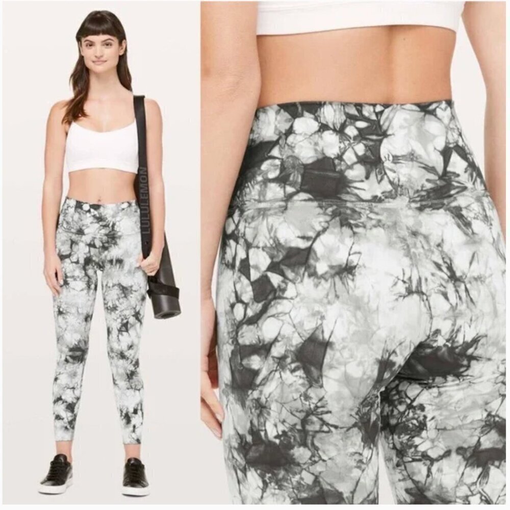 Lululemon Wunder Under 25" Leggings in Dual Shibori Tie Dye